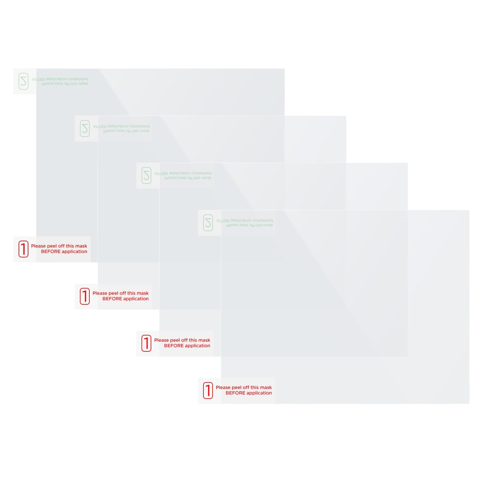 4 x Transparent Plastic Static Windshield Sticker, Compatible with All Dashcam mounts, Zero Damage, Aftermarket Window Tint Friendly