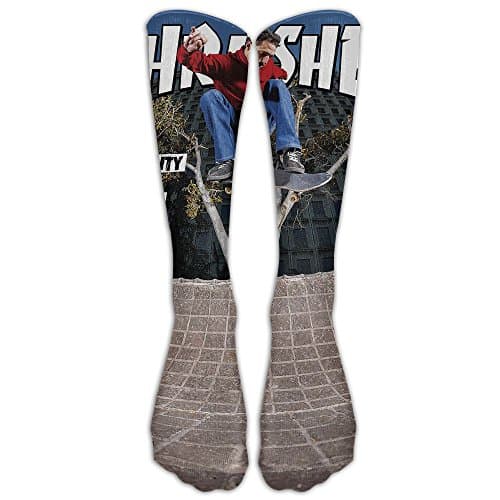 Over-the-Calf Compression Socks Thrasher Magazine Training Socks Crew Athletic Socks Long Sport Soccer Socks Comfortable Casual Socks