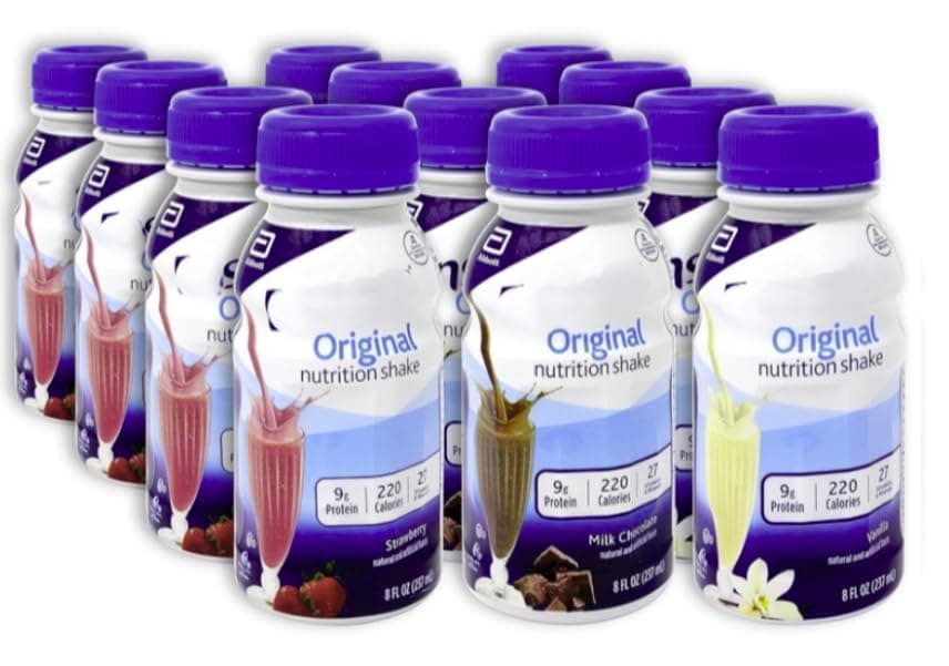 Essential Assortment | Original Nutrition Shake | Meal Replacement Shake | Variety Pack of Vanilla, Chocolate, Strawberry | 8 fl oz Bottle, 12 Pack.