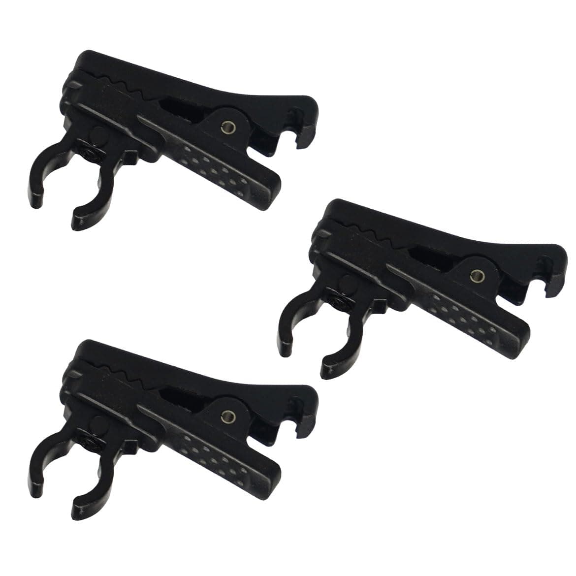 Kicada Lavalier Microphone Clip, 3PCS ABS Plastic Tie Clips Lapel Microphone Replacement Kit, 6.5mm Collar Clip for Sony UWP Saramonic Sennheiser Boya Lavalier Mics Lapel Clip