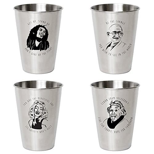 Cupsco Icon Cup 16oz 4-pack Stainless Steel