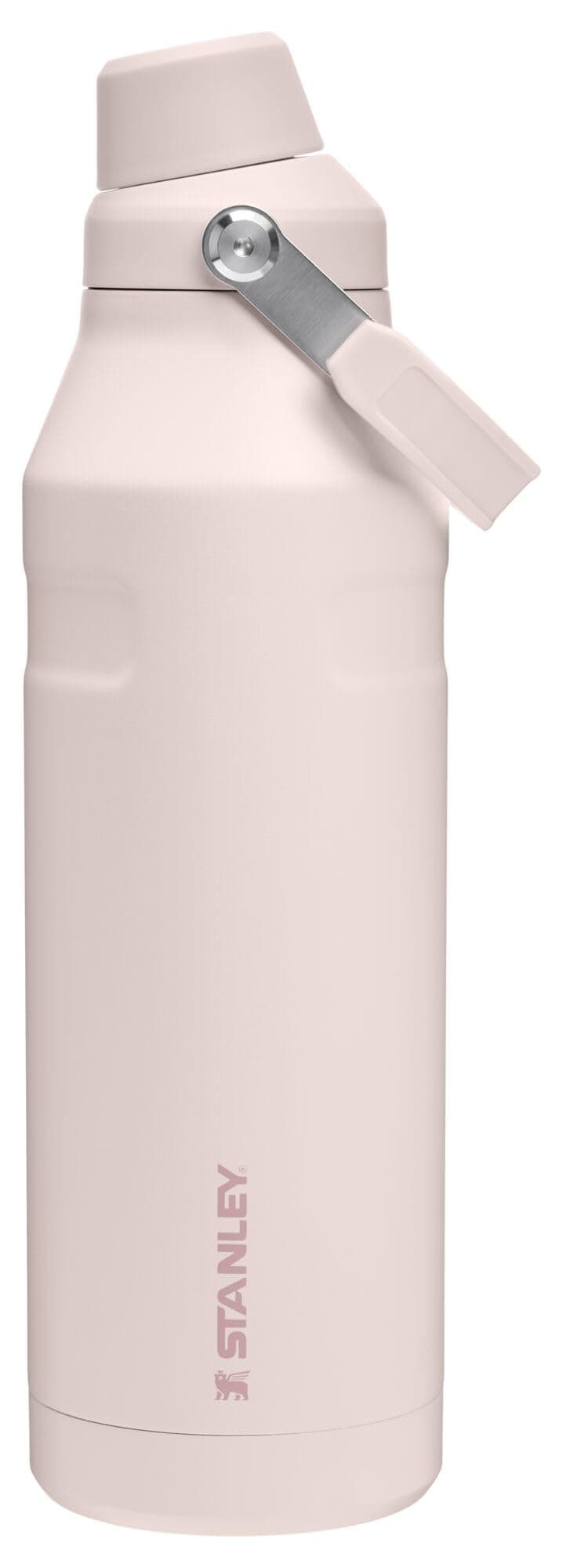 Stanley IceFlow Fast Flow Water Bottle 50 oz | Angled Spout Lid | Lightweight and Leakproof for Travel and Sports | Insulated Stainless Steel | BPA-Free | Rose Quartz