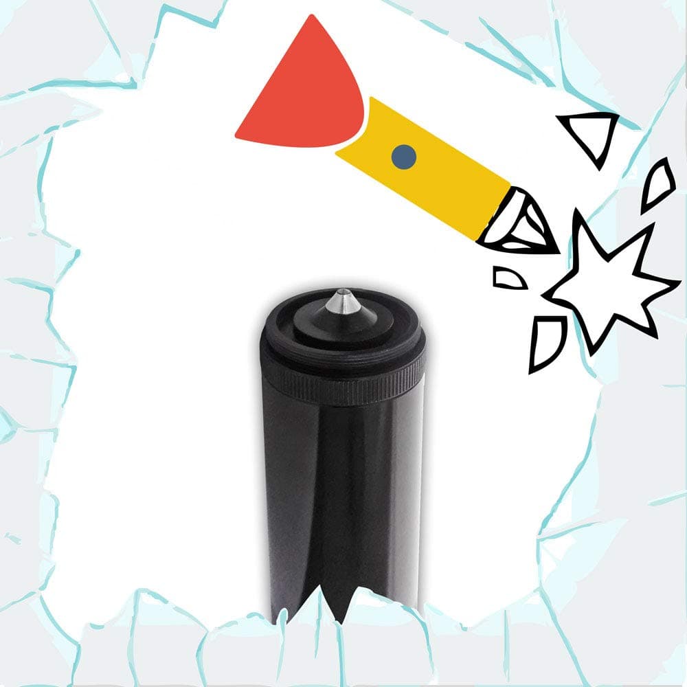 Stealthy Glass Breaking End/Tail Cap for Mini MagLite 2AA Cell Torch/flashlight