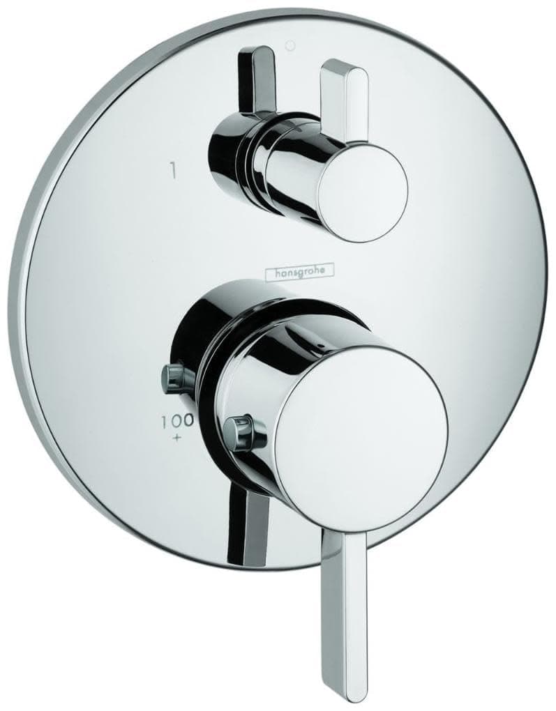 Ecostat Modern 2-Handle 7-Inch Wide, Temperature Memory, Valve, Diverter in Chrome, 04231000 Thermostatic Trim, Medium