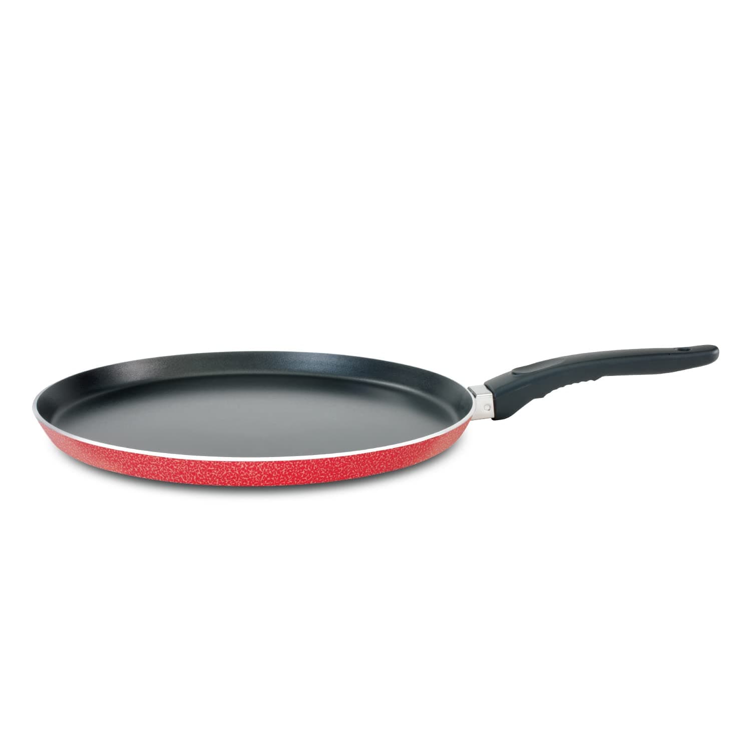 NirlepSakhi Non-Stick Aluminium Flat Pan, 31 cm, Red