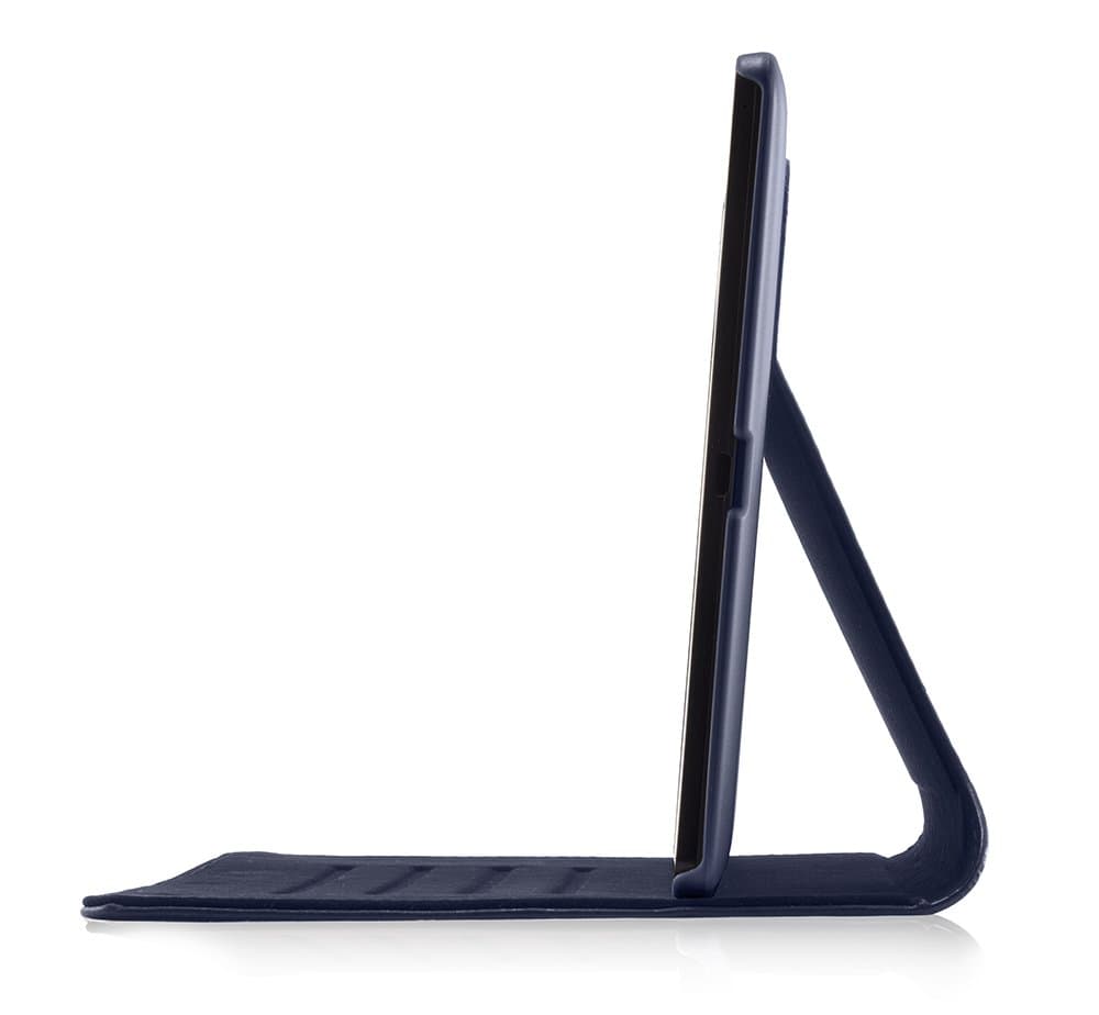 Devicewear Slim Google Nexus 9 Case Slim Vegan Leather Case with Six Position Flip Stand and On/Off Switch, Blue (RDG-GN9-BLU)