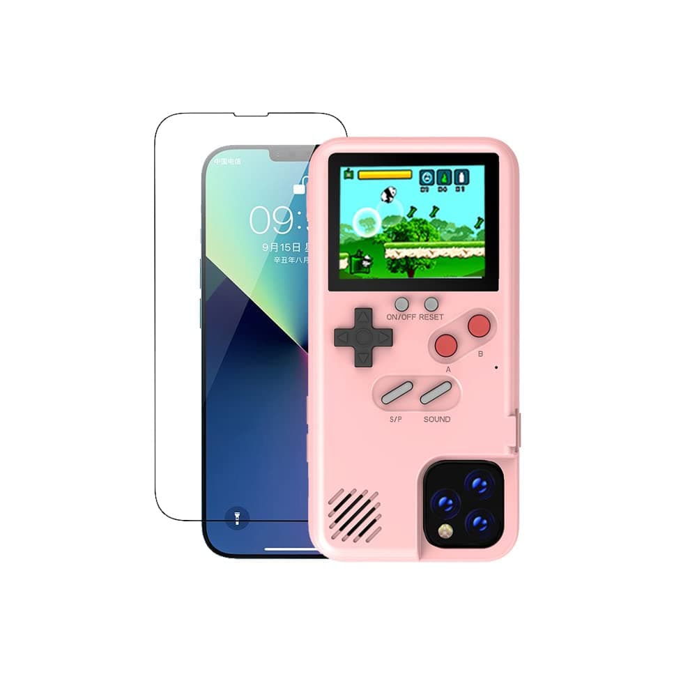 GO-VOLMONGame Console Case for iPhone Xs Max for Women Pink, Shockproof 3D Case Cover for iPhone Xs Max, Retro Game Case with Color Display, Pretty Girl Case Funny Phone Case for iPhone Xs Max, 6.5 Inch