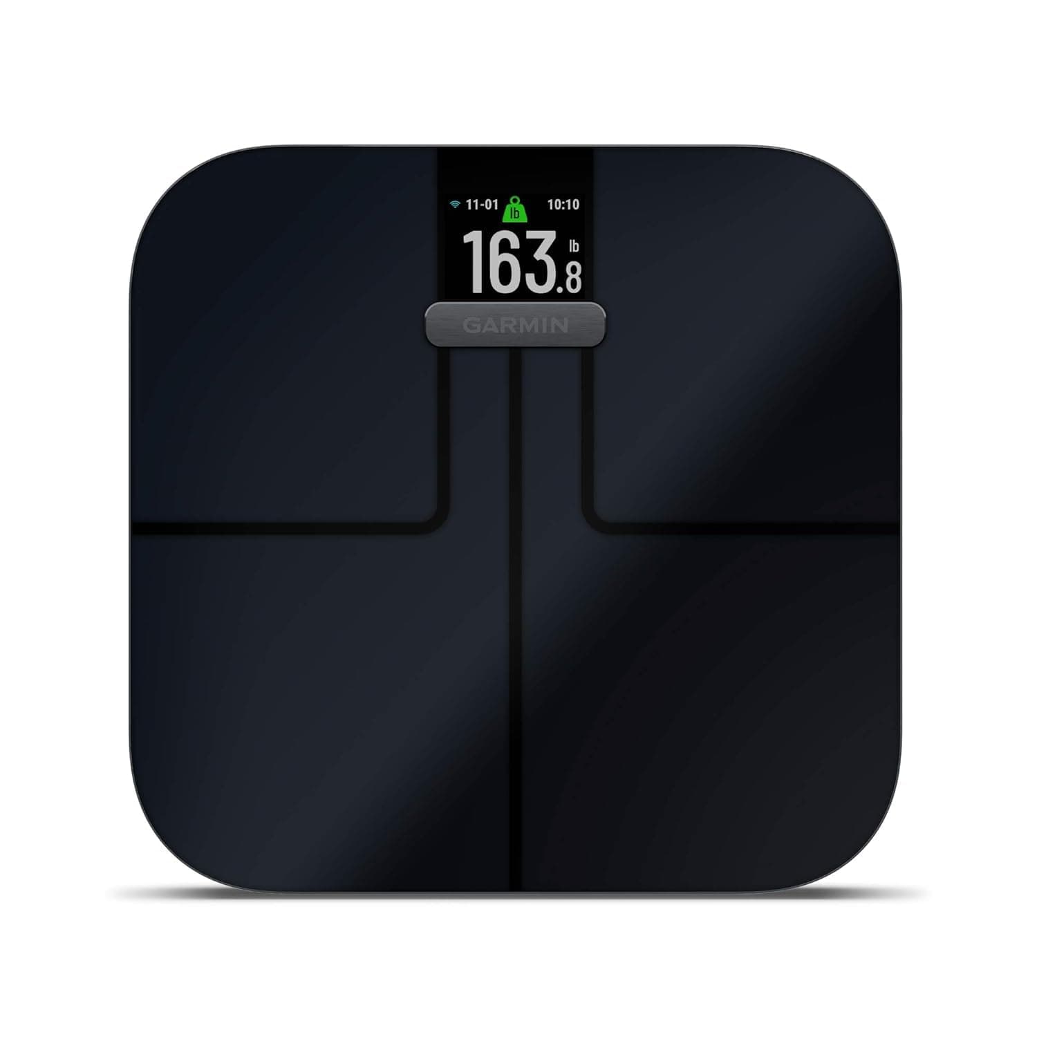 GARMIN Index S2 Smart Scale - Black | Highly Accurate Premium BMI Weighing Scale | Digital Weighing Scale with LED Display for Fitness Tracking