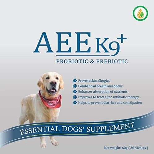 AEE K9+ Probiotic & Prebiotic Supplements for Dogs