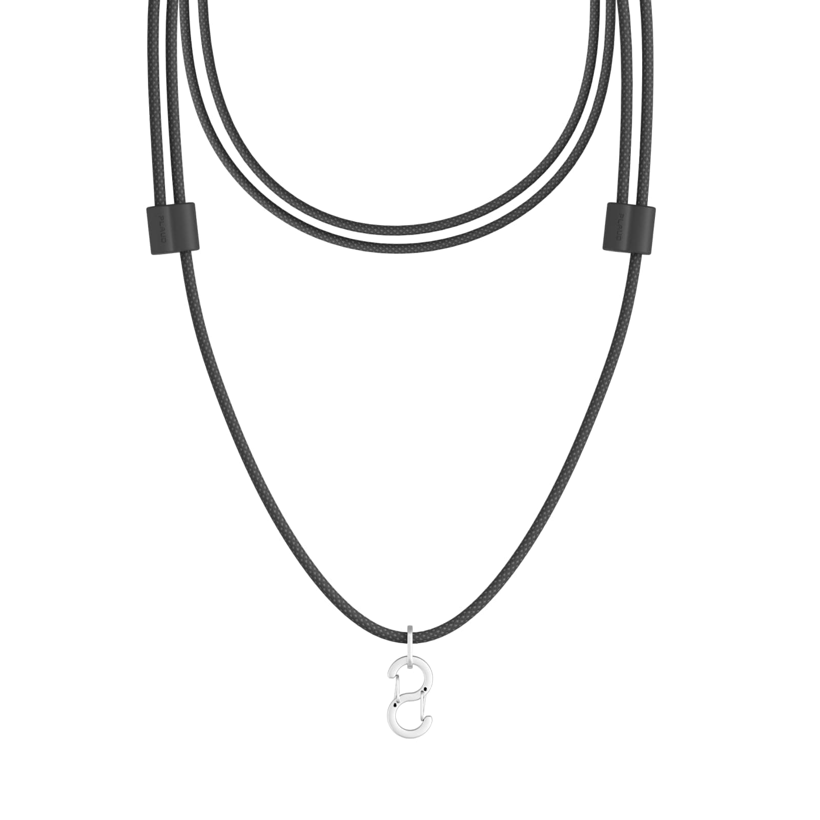 Plaud NotePin Adjustable Neck Strap (8-15 inches) with Secure Alloy Hook - Compatible with NotePin AI Voice Recorder - Black