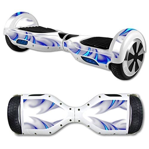 Protective Vinyl Skin Decal for Self Balancing Scooter Hoverboard mini hover 2 wheel unicycle wrap cover sticker Blue Fire - (DECAL ONLY)