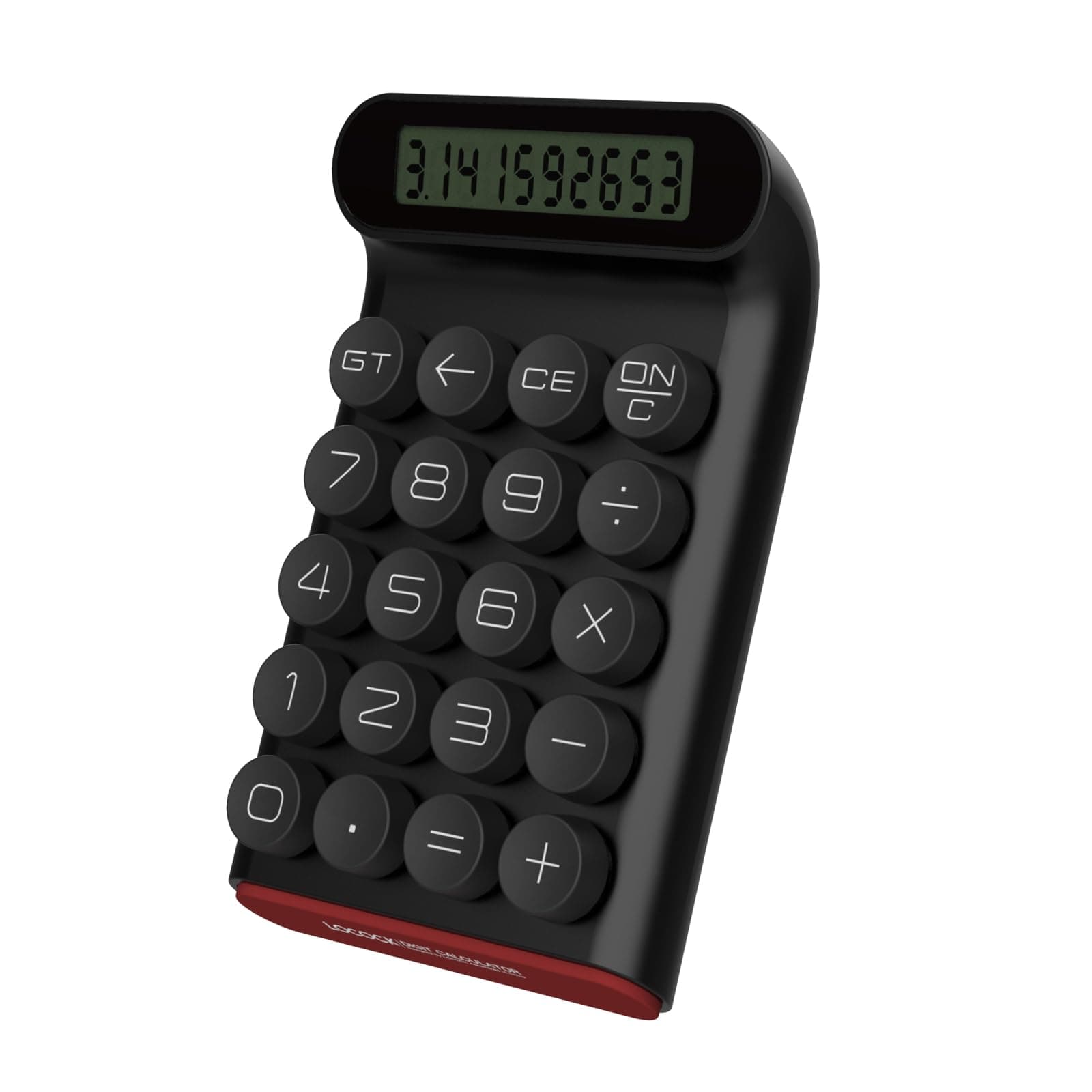 Mechanical Switch Calculator,Handheld for Daily and Basic Office,10 Digit Large LCD Display (Black)