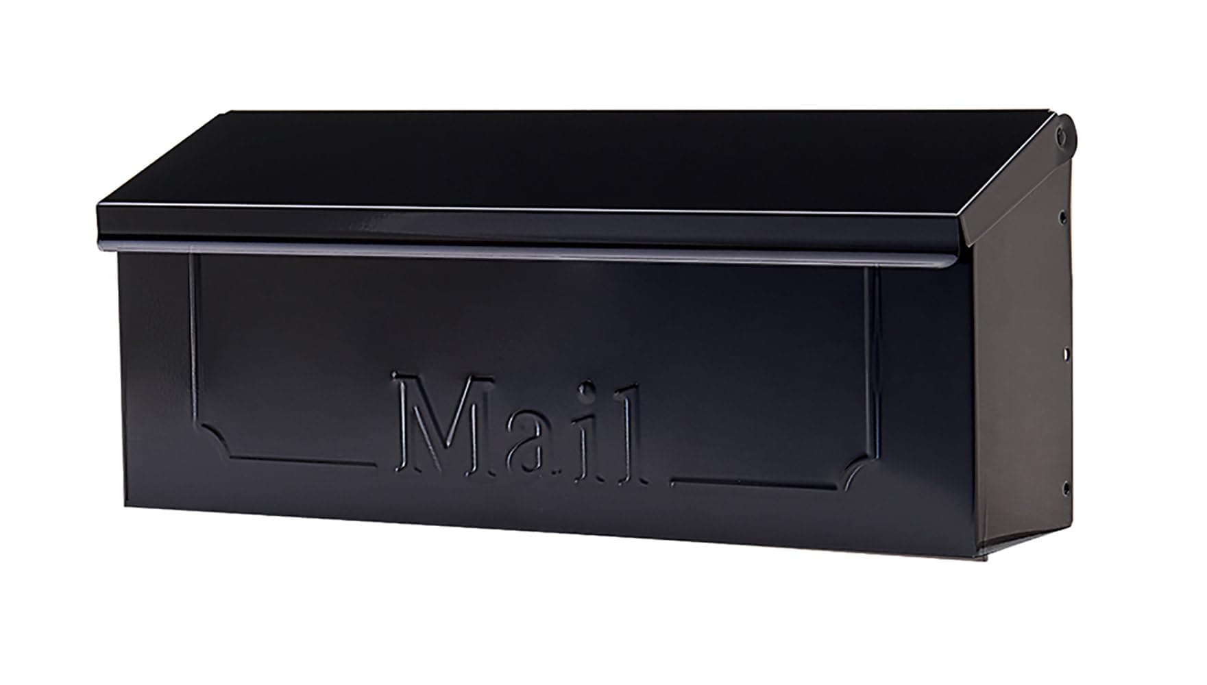 Architectural Mailboxes Townhouse Galvanized Steel, Wall-Mount Mailbox, Black