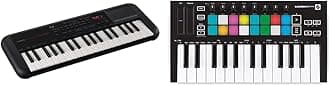 PSS-A50 - Portable, Digital Keyboard with Phrase Recording & Novation Launchkey Mini [MK3] — Portable 25-Key, USB, MIDI Keyboard Controller with DAW Integration