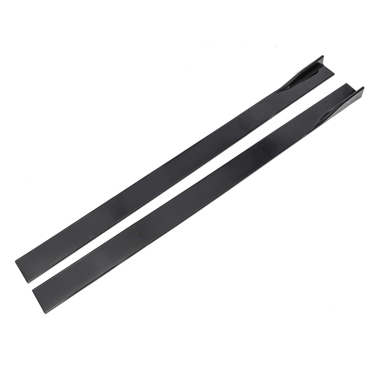Universal PP Black Side Skirts Rocker Extension Panel Splitter Lip for Mitsubishi,Subaru,VW,Mazda,Mustang,etc.Length 2M/78.7inch