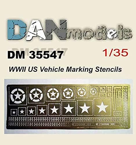 Dan Models 35547-1/35 Stencil Theme - WWII American Armor Signs Scale