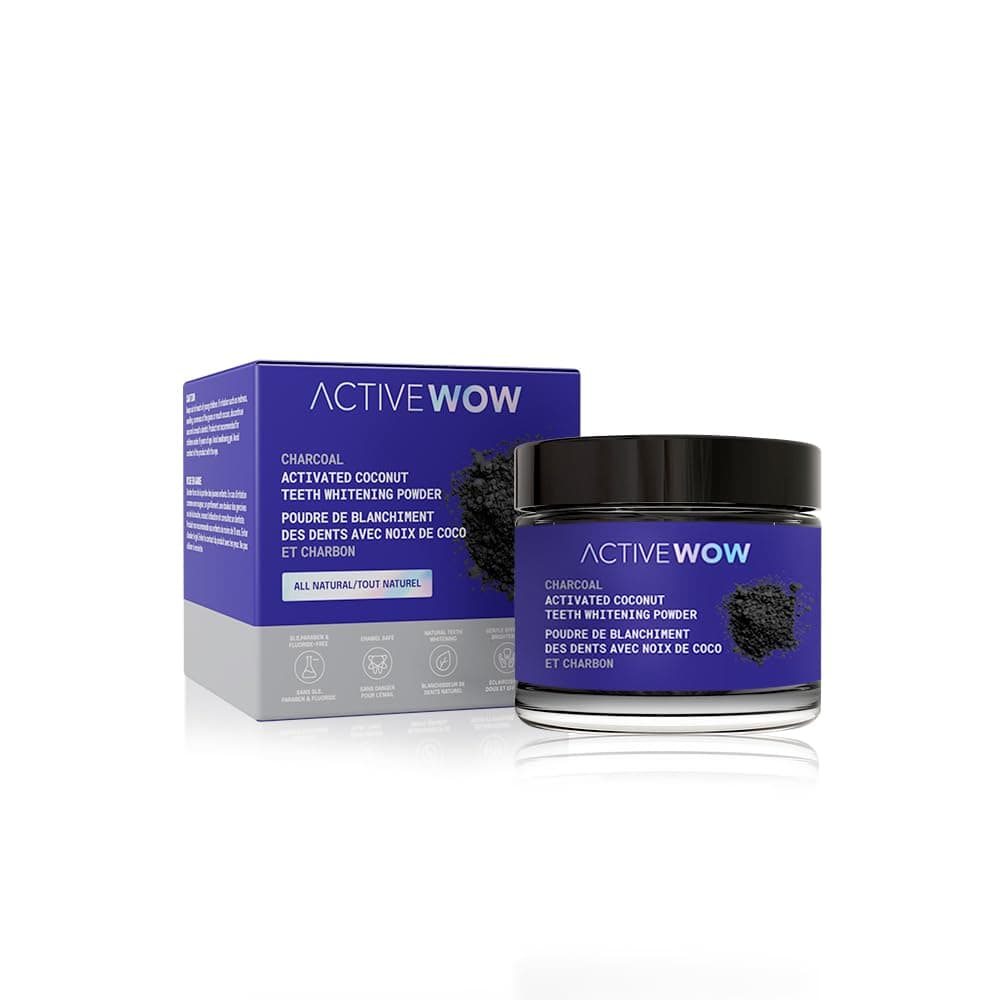Active Wow Teeth Whitening Charcoal Powder Natural