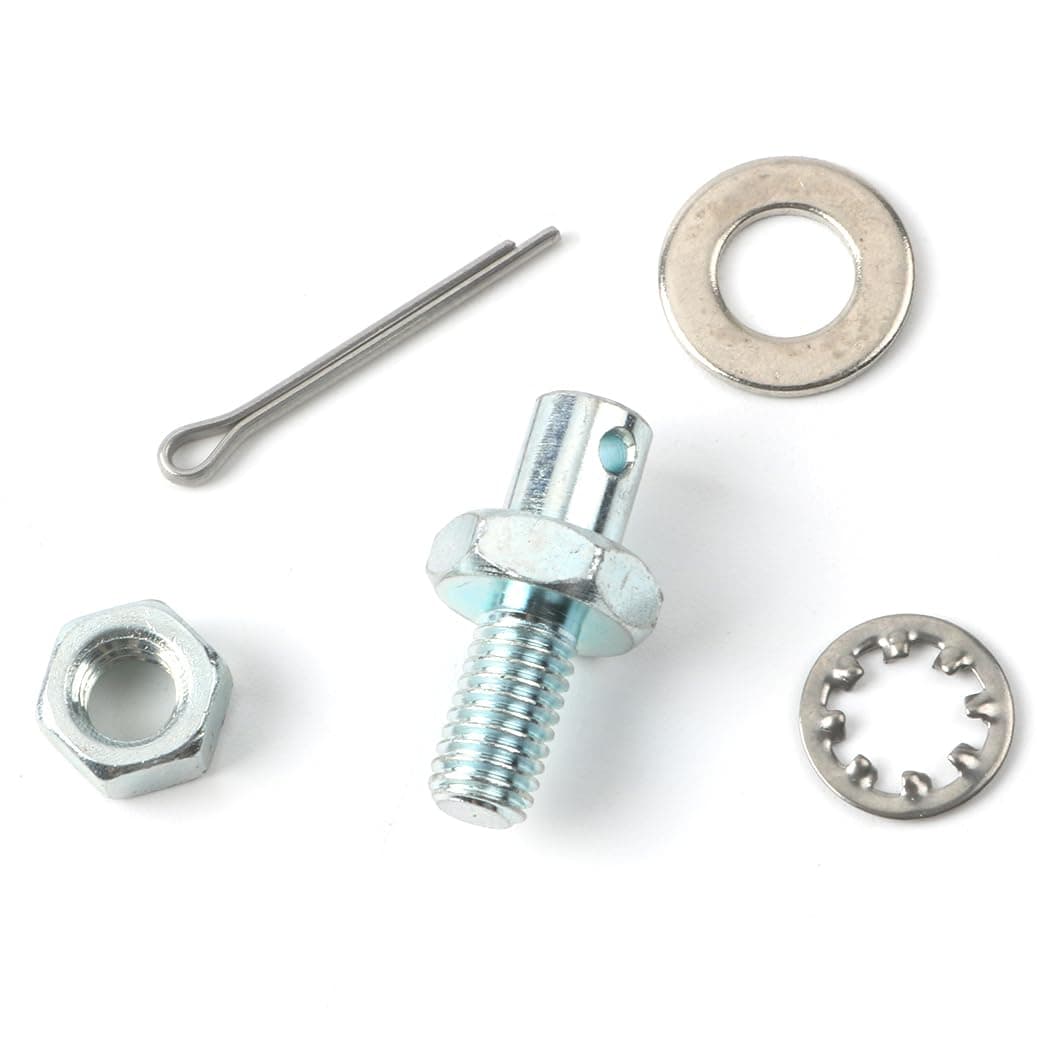 Jetuplusllc Throttle Cable Adapter Stud Kit #8009 for 1977-later Chevrolet Steel (Includes Nut, Washers, and Cotter Pin)