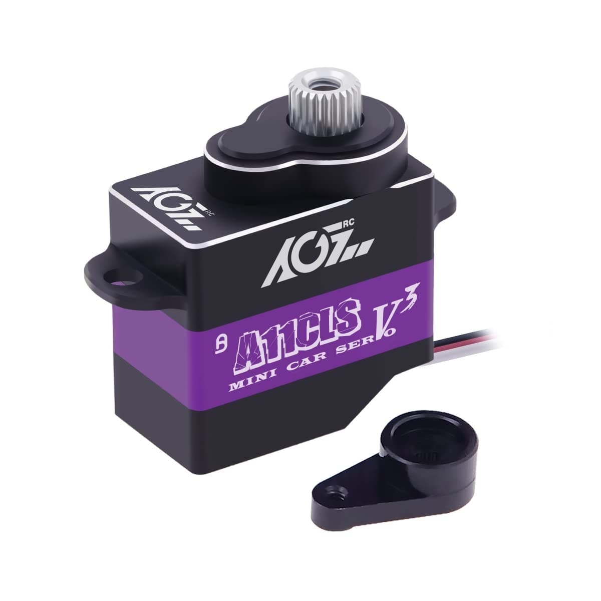 AGFRC Mini-Z-Car Micro Steering Servo - 11g Upgrade Programmable 0.050sec High Speed Full Metal Gear Mini Digital Coreless Servo, Control Angle 180° (A11CLS V3)