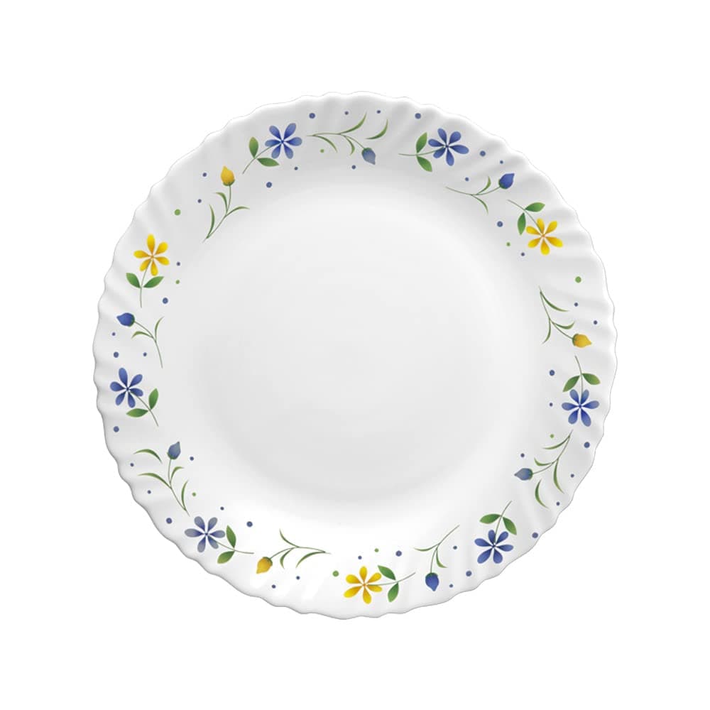 Orchid11” Opalware Twilight Dinner Plate, Ceramic Dinner Plates, Dinner Party Plate, Round Pasta Plates, Ceramic Serving Plates, Dinnerware Plates Set, Salad Plate, Lightweight Side Plates 6 Pcs