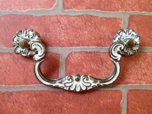 4" (100 mm) Cabinet Pulls Bail Dresser Pulls Drawer Pull Handles Antique Bronze White Vintage Look Cabinet Hardware Pulls