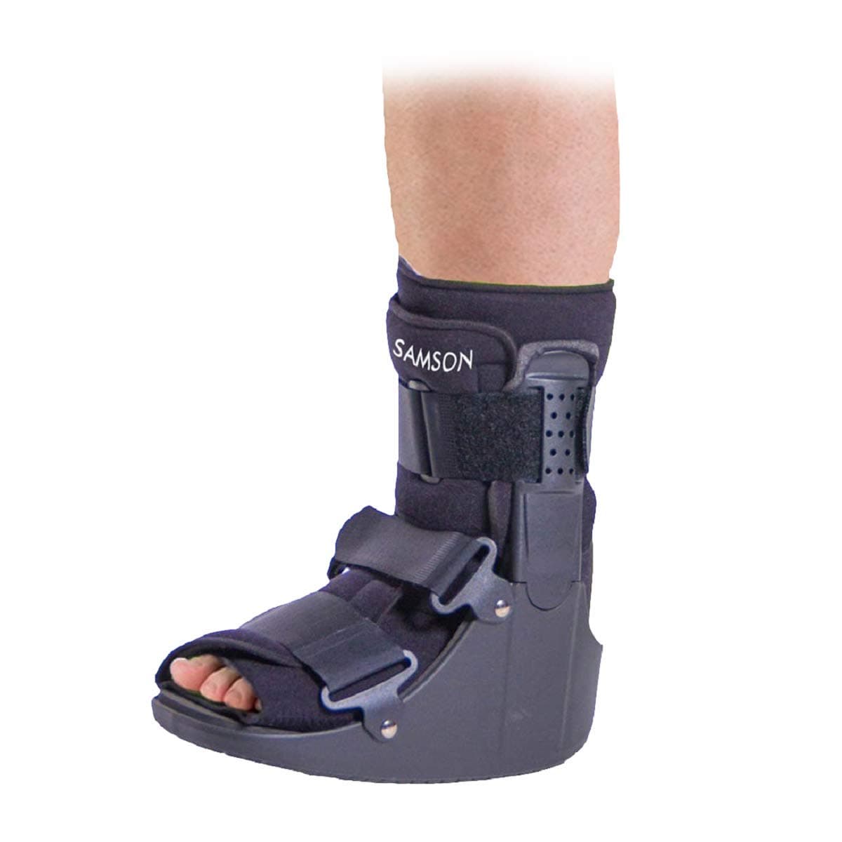 Samson Orthotics Short Style Foot Walker (Boot) with Airway for Full Protection and Rigid Immobilization for Men and Women (Medium)