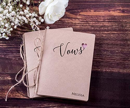 Custom Wedding Vow Books Rustic Wedding Vow Booklets. Her Vows His Vows