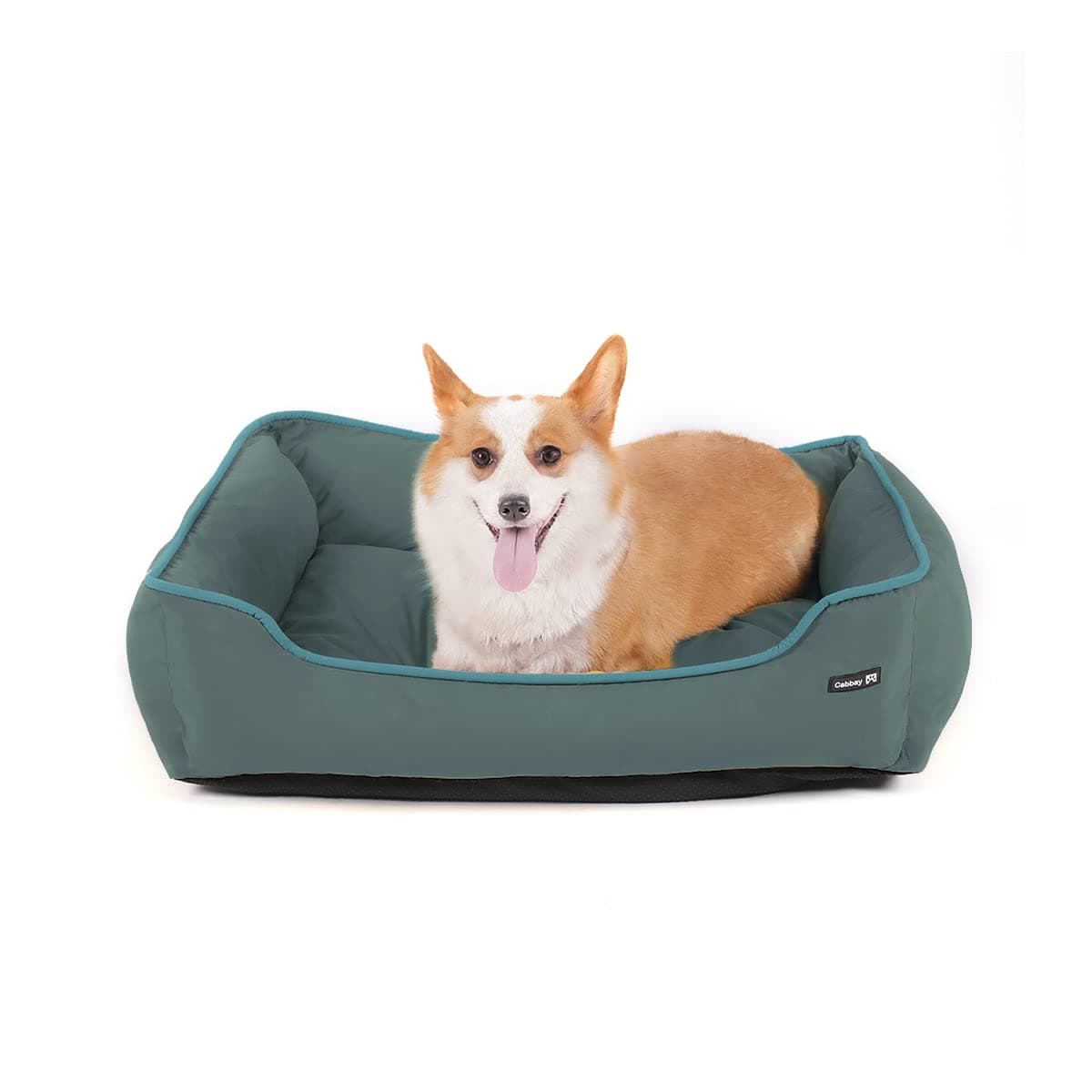 Cabbay Dog Bed for Small/Medium/Large Dog, Cat Bed pad with Machine Washable Removable Covers, Soft Pet Mat for Dog Cage, Square Durable Breathable Pet Bed with Anti-Slip Bottom (Large, Gray)