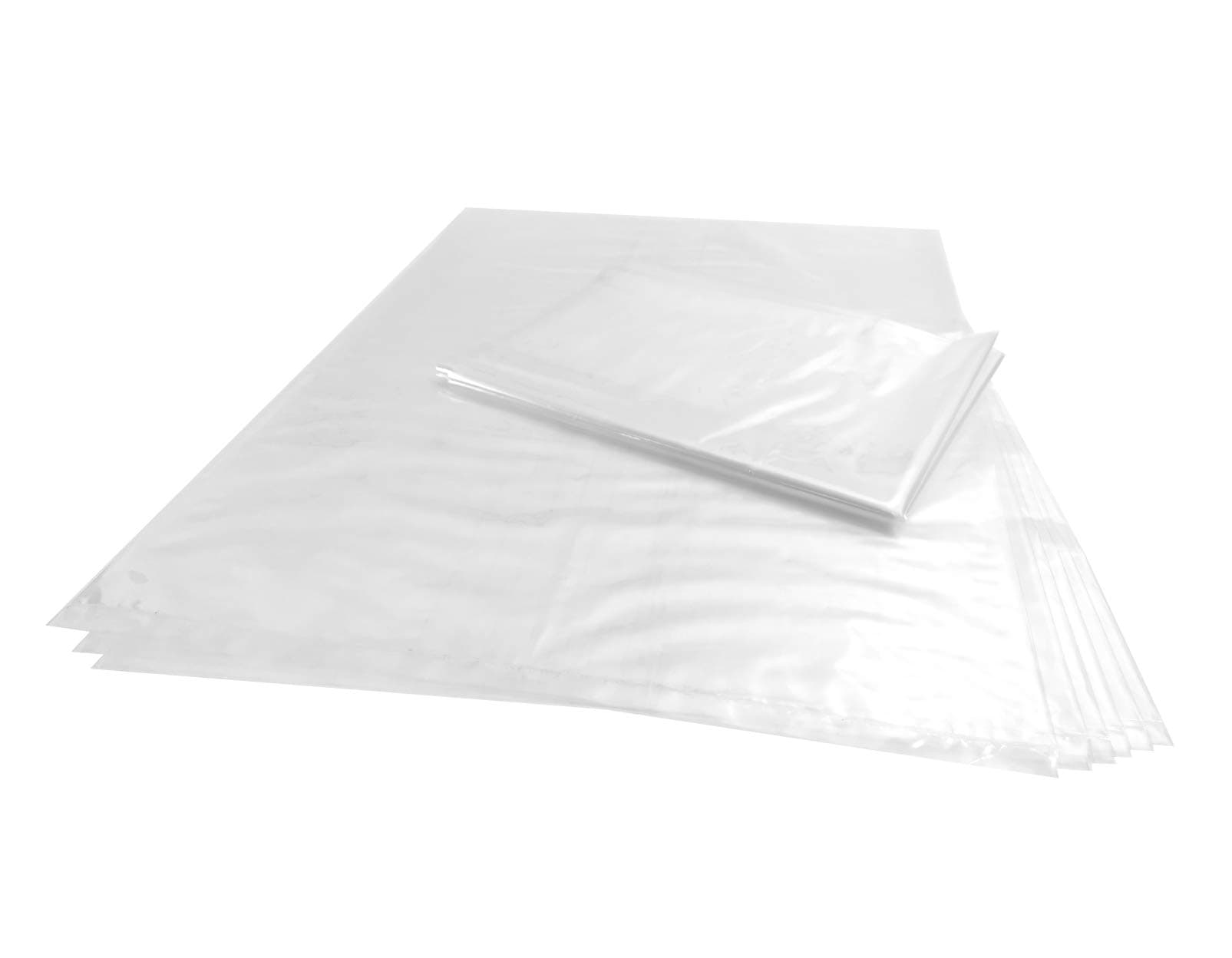 10 CT 24x36 Inch Clear Plastic Flat Open Poly Bags, 1.6 Mil Food-Grade – Great for Bread Proofing, Posters, Blueprints, Artwork, Canvas, Cushions, Furniture Covers, and More