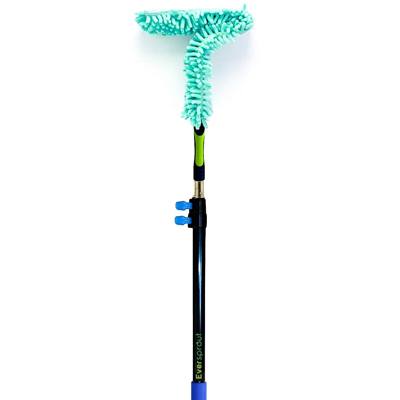 EVERSPROUT 1.5-4.3m Flexible Microfiber Ceiling & Fan Duster (6.1m Reach) | Bendable to Clean Any Fan Blade (5-to-14 Ft Pole, 20 Ft. Reach) | Removable & Washable Brush Head | Extension Pole