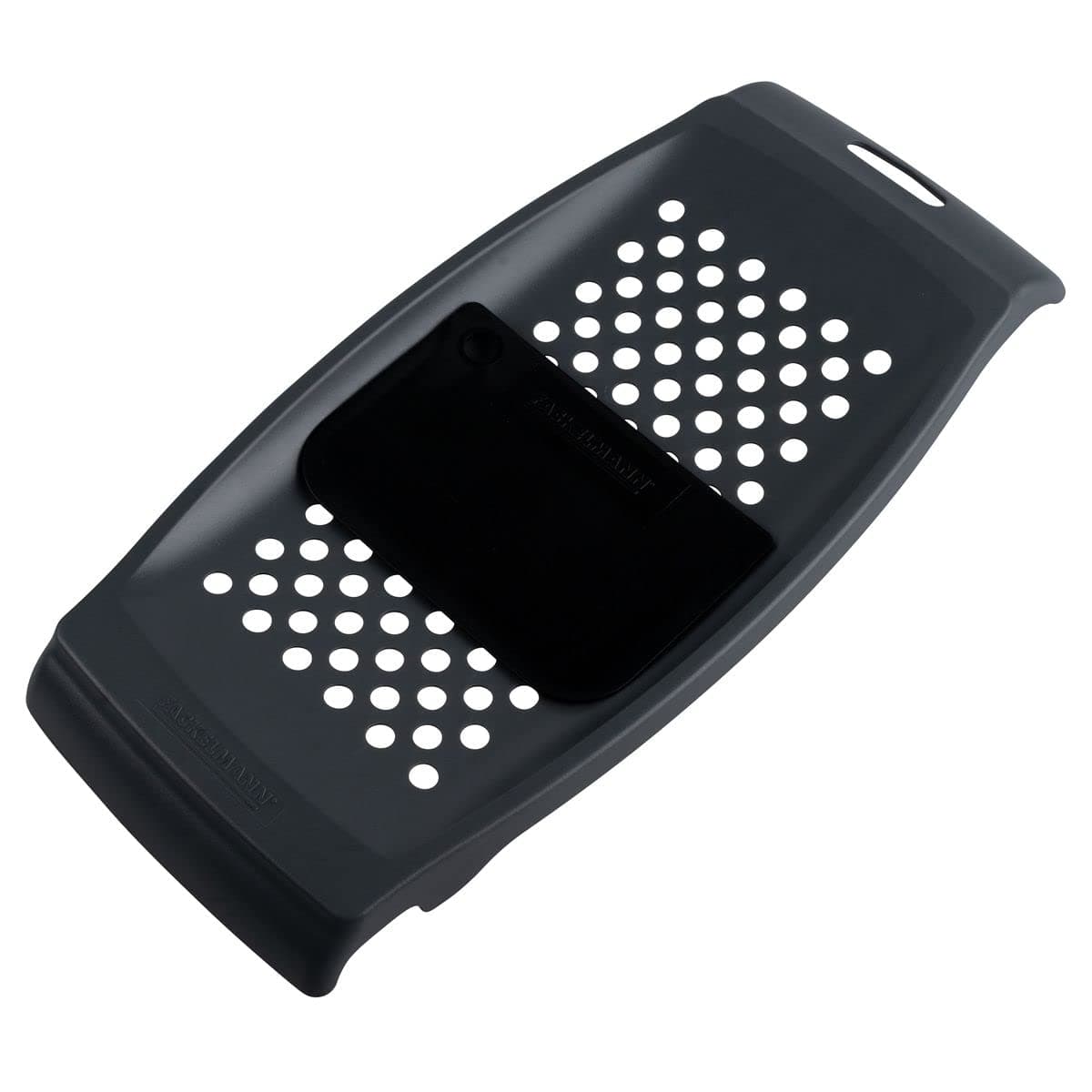 Fackelmann 12.4 x 5.9 x 1" Plastic Spatzle Grater With Scraper, White/Black