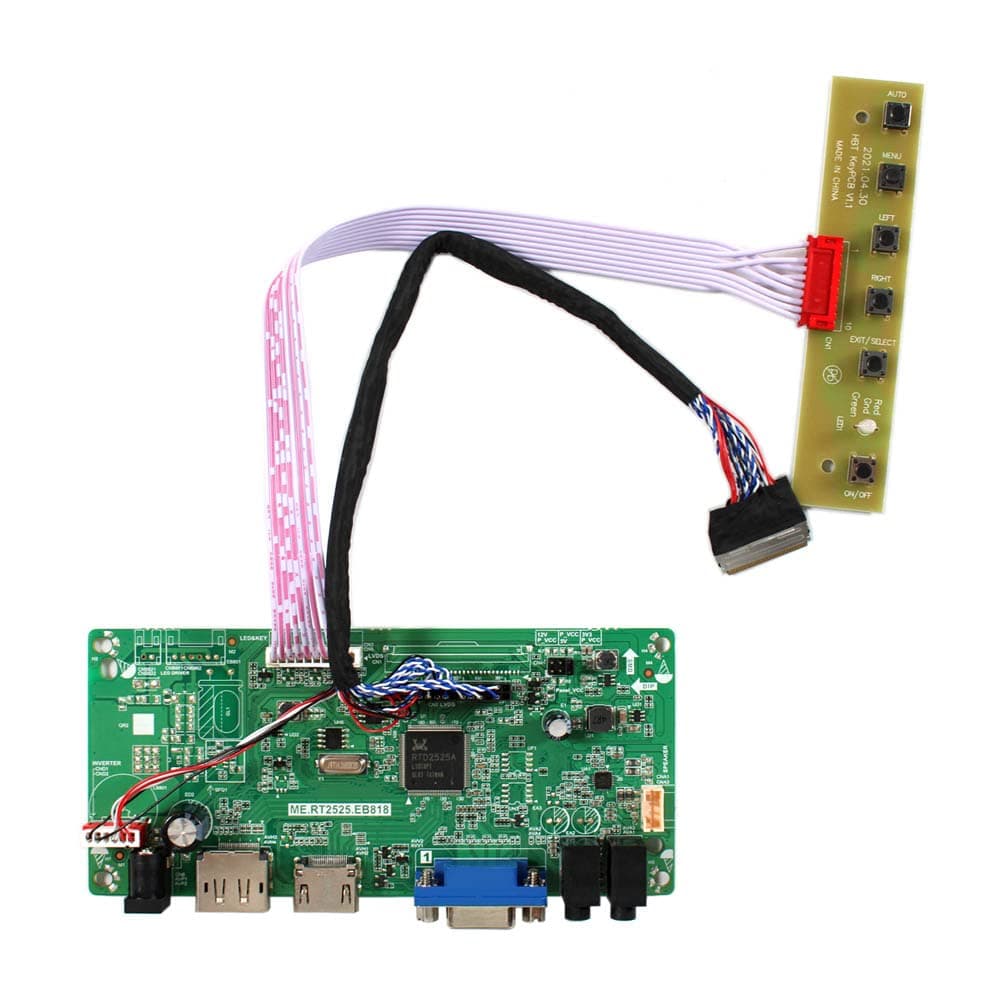 VGA DP LVDs Controller Board for 15.6" 17.3" 1920x1080 40pin B156HW02 LP156WF1 N156HGE-L11 LP173WF1 B173HW01 N173HGE-L21 LCD Screen