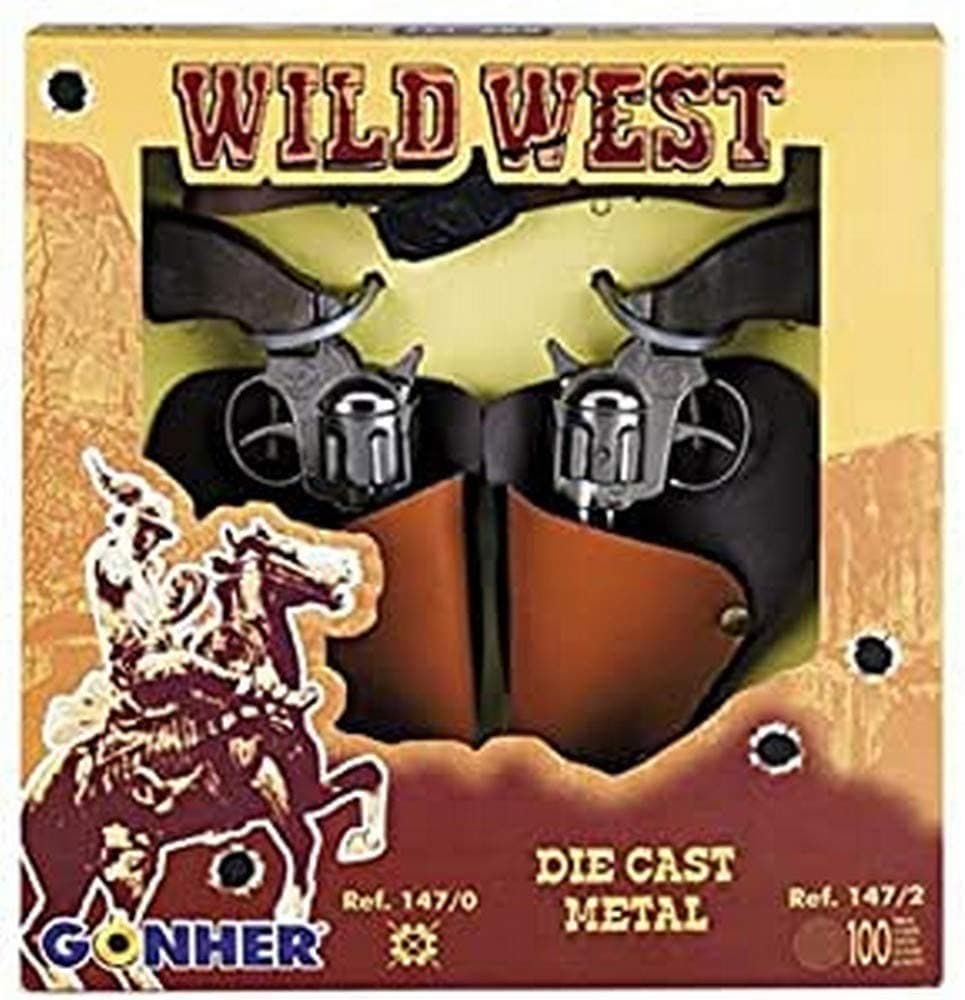 Gonher WildWest Set Double Revolverolver, Multi Color
