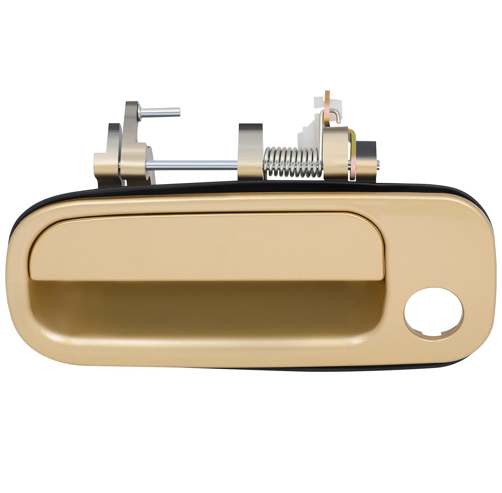 LUJUNTEC Exterior Door Car Handle Front Driver Side Replacement for 1992-1996 Toyota Camry Beige