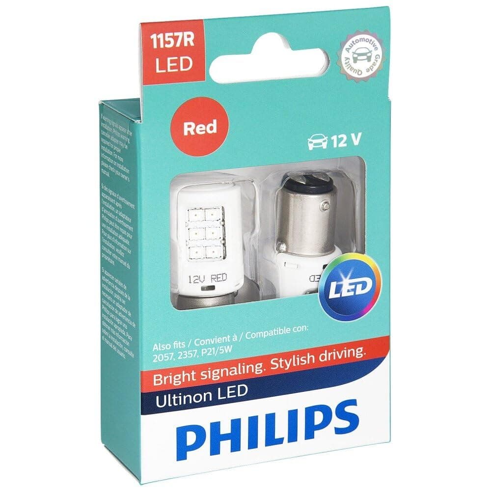 Philips 1157RLED Ultinon LED (Red), 2 Pack