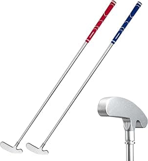 FUNGREEN Golf 2PCS/Pack Two-Way Putter Club for Right or Left Handed Golfers Foldable Alloy Rod Head Adults Golf Putter - 34" Length