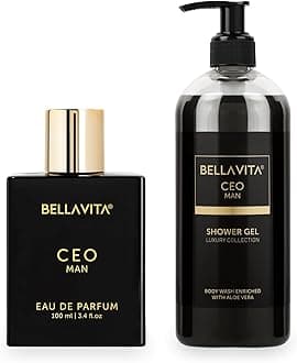 Bella Vita Luxury | Long Lasting CEO Man EDP 100ml Premium Perfume for Men & Shower Gel 500ml for Deep Cleansing, Hydrating and Softer Skin with Aloe Vera