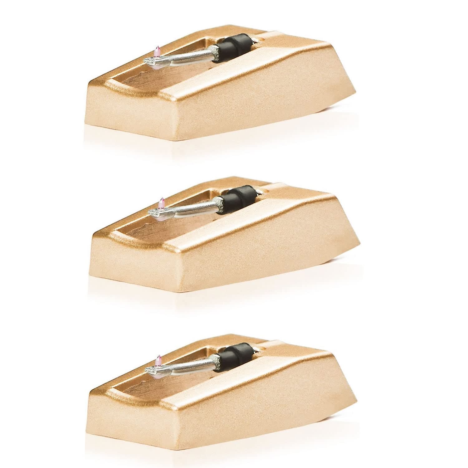 Record Player Needle W/ Diamond Tip - 3-pack - Treat Your Ears to Superior Sound Quality - Protect Your Timeless Records - 1000 Hour Life Span Saves You Money - Turntable Needle Installs in Seconds