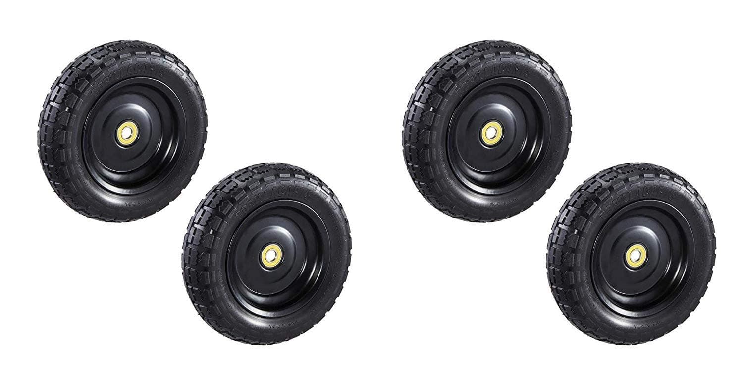 Gorilla Carts GCT-10NF Replacement Tire, 10" (2 X Pack of 2)