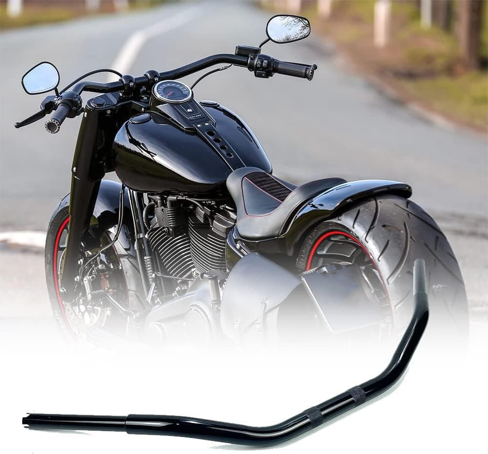 Motorcycle Seagull Bar Handlebar Handle Dimpled For Harley Fat Boy 2006-2024 Breakout 2013-2024 Road King 2018-2024