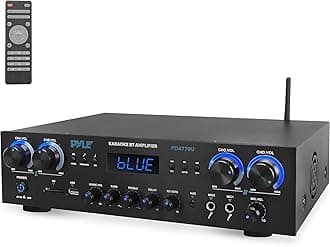 Bluetooth Amplifier, 4 Channel 800W Home Stereo Hi-Fi Receiver with MP3, Reverb Delay, Wireless Audio Amp for Karaoke Machine, Singing, Teachers, and Bluetooth Microphone Use