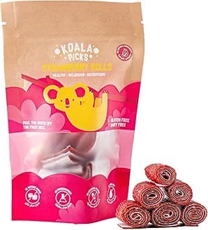 – Fruit Rolls 66g - 12pcs Strawberry Rolls, Free from Artificial Flavor, Preservatives, Gluten, Dairy & Refined Sugar - Healthy Snack for Kids, Tasty & Nutritious Treat