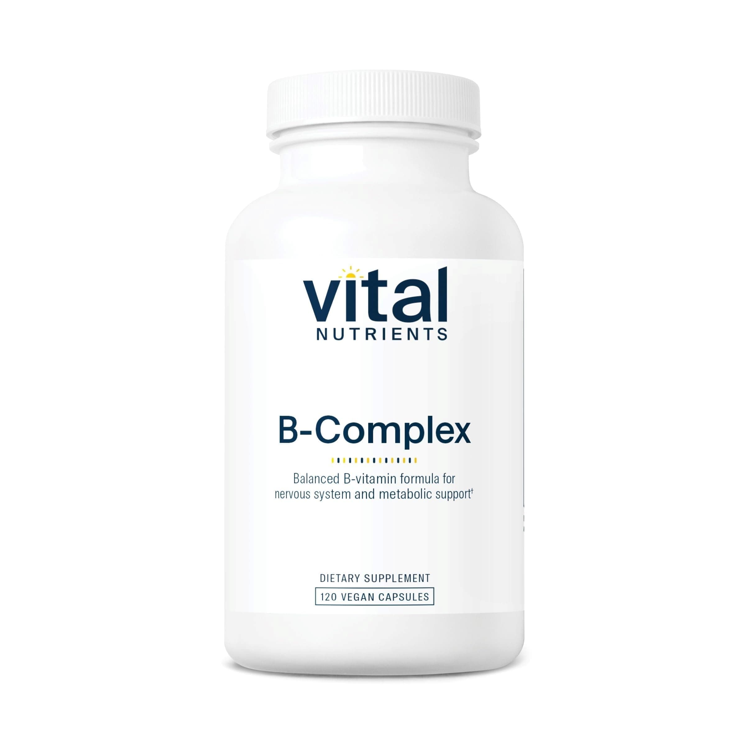 Vital Nutrients Vitamin B-Complex - Vegan High-Potency Methylated B Complex Vitamins - B Vitamins Support Energy Production, Metabolism, and Heart Health* - Gluten, Dairy, Soy Free - 120 Capsules