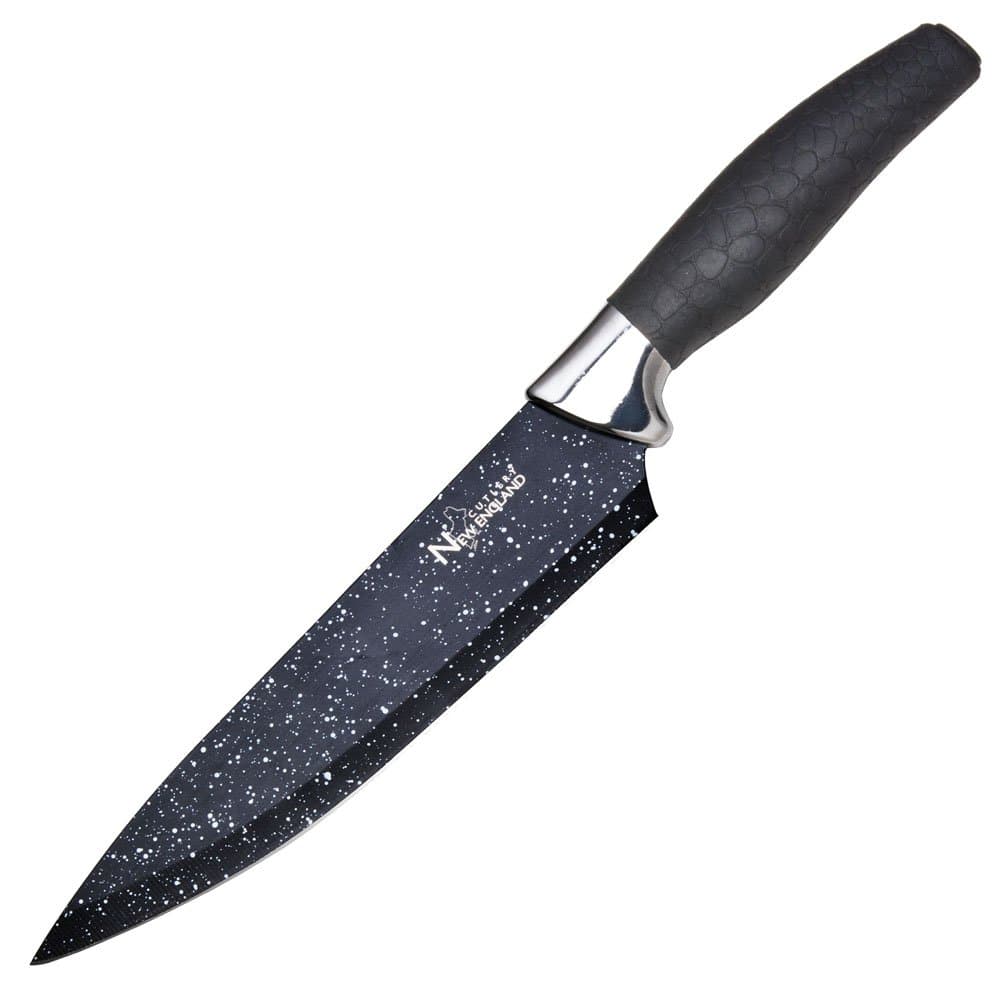 Marble Finish Chef Knife, 8", Black