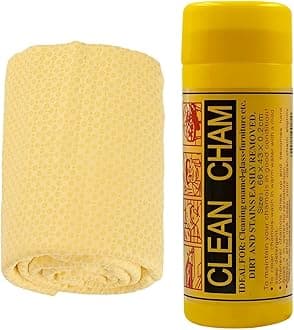 Dotted Premium Super Absorbent PVA Chamois | Leather Towel for Car, Office, Home Cleaning | Super Absorption Chamois Capacity of 250 Ml Water (3, 66x43 Large)