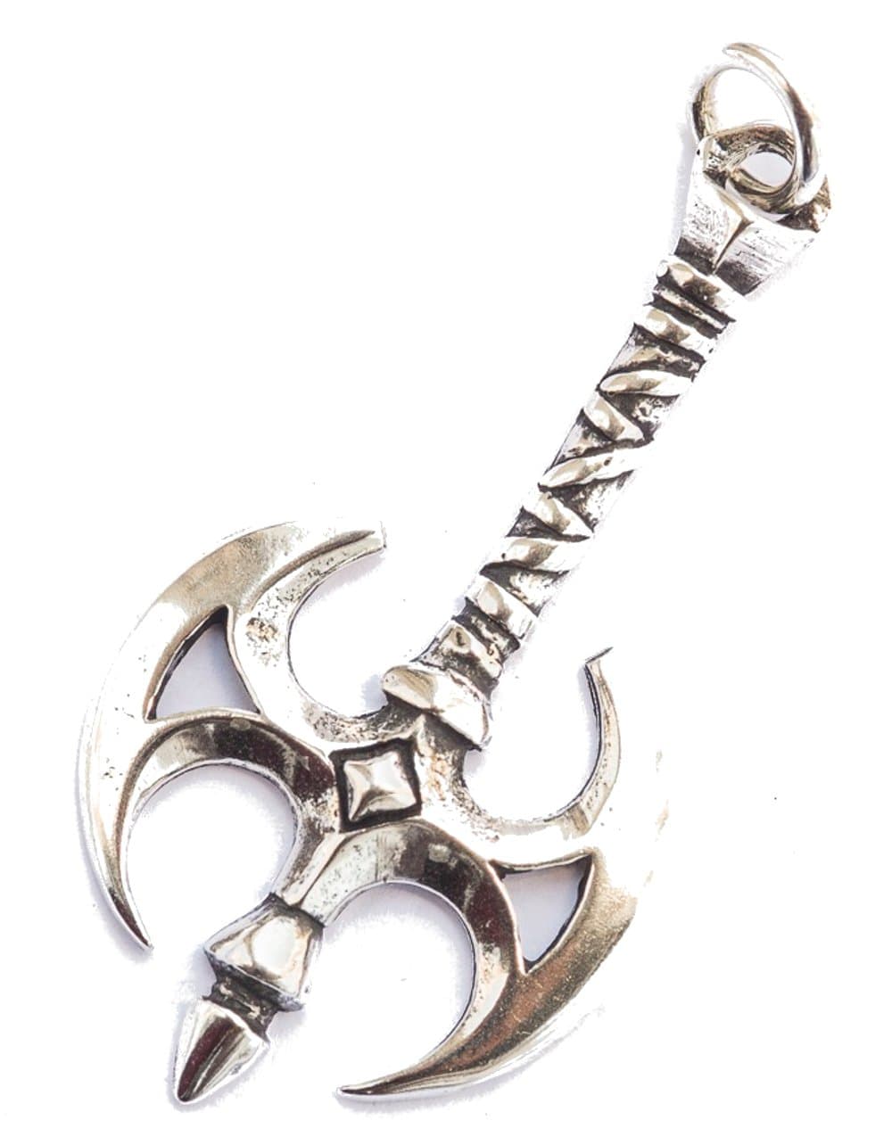 Ivar – Massive Double Axe Pendant (Silver)