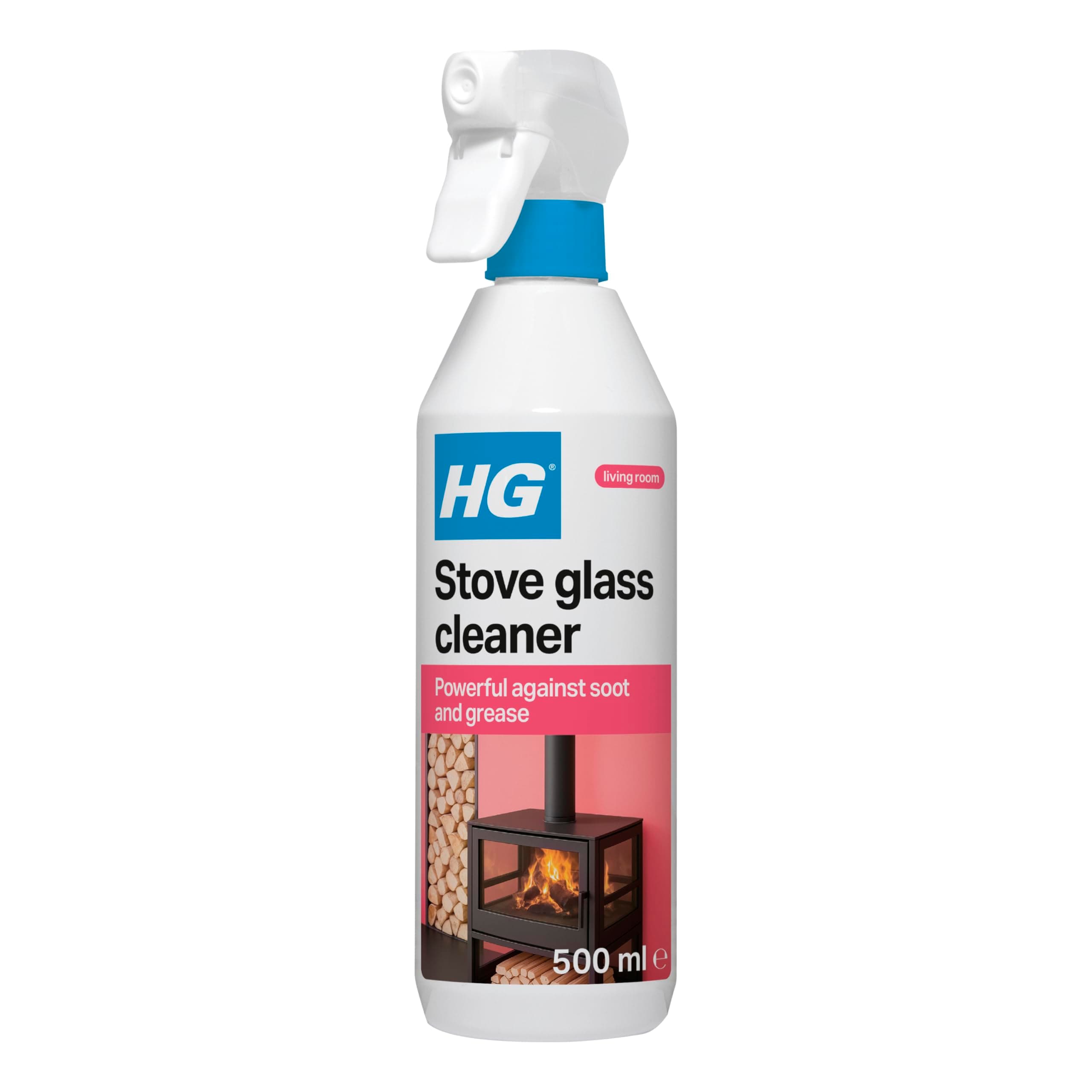 Stove Glass Cleaner, Dissolves Soot, Grease & Tar, Maintains Oven Doors, Glass Fireplaces & Hearths, Removes Residue Effectively – 500ml Spray