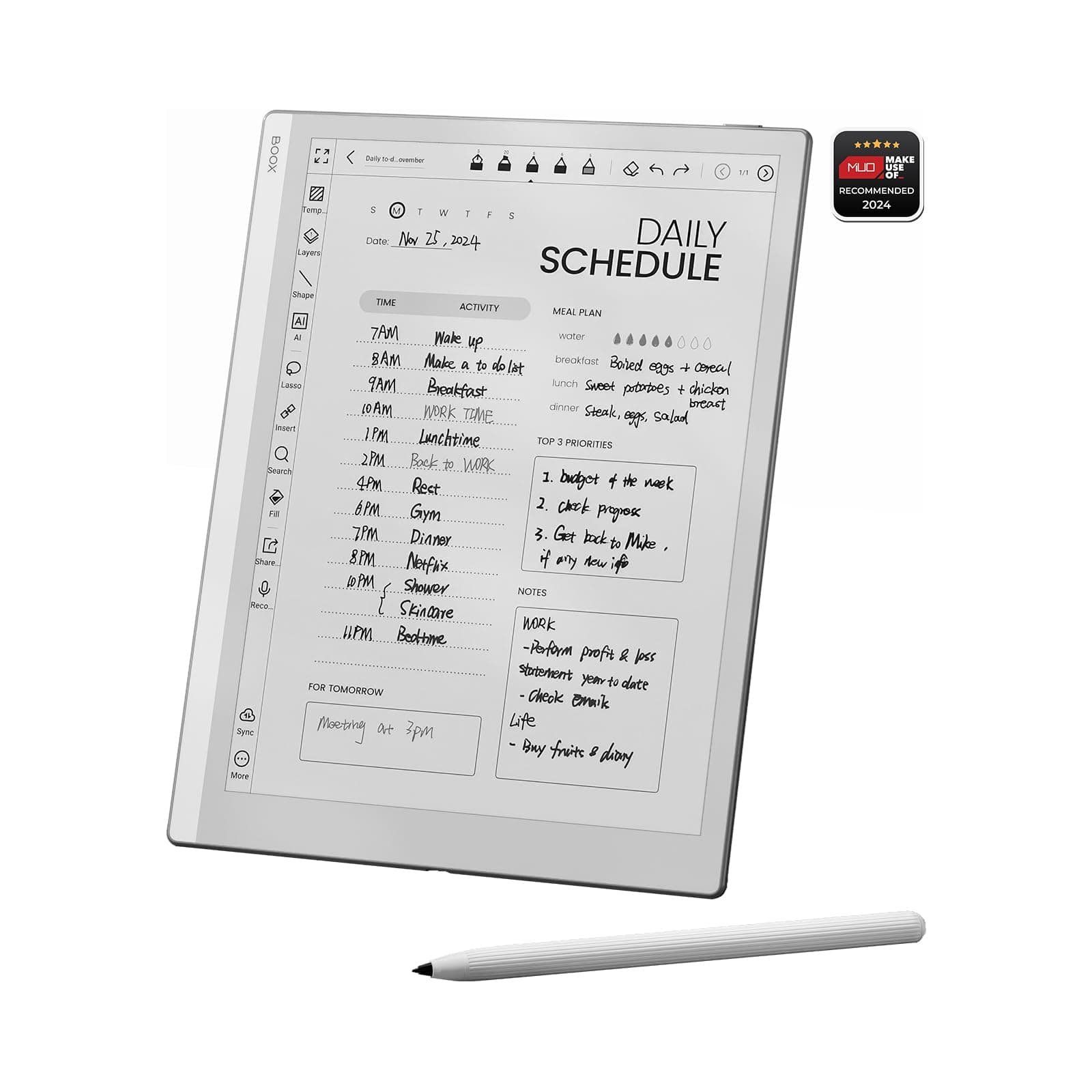 Tablet Go 10.3 ePaper E Ink Tablet No Front Light 4G 64G 300 PPI B/W