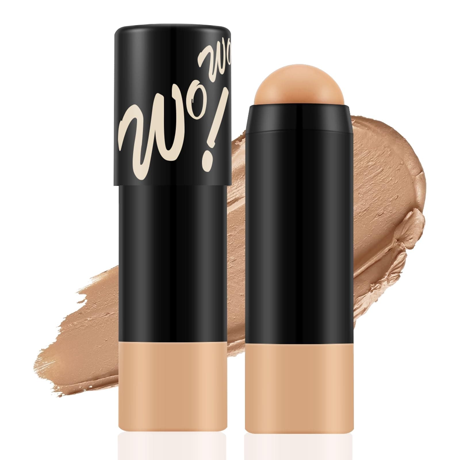 ApooliyMatte Foundation Stick,Lightweight Buildable Full Coverage, Longwear Face Foundation，Concealer Stick,Waterproof