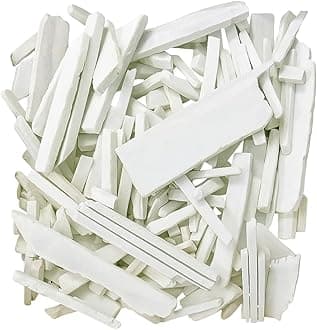 Brighty 1 Kg Natural Slate Pencil Crumbs Tukda | Soft Crunchy White Chalk Pieces for Writing, Drawing, Craft & Billiards | Pure Earthy Slate Stone Chalk Powder | Eco Friendly & Non Toxic